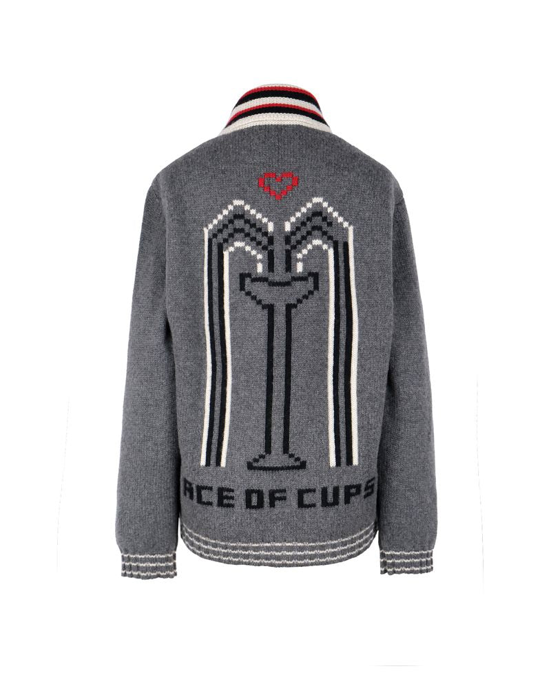 ACE OF CUP CARDIGAN GREY