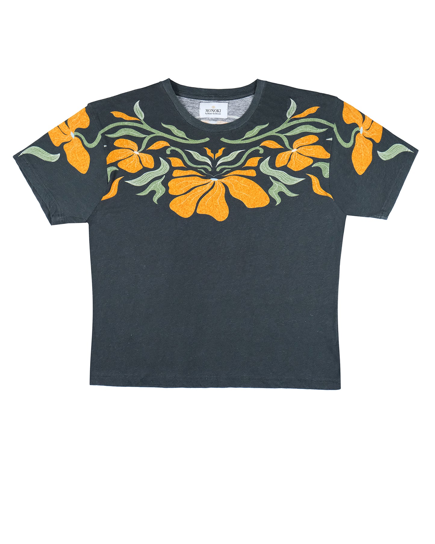 BLOOM TEE SHIRT - ANTHRACITE