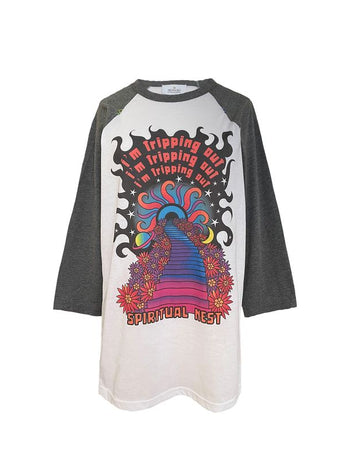 BASEBALL TEE TRIPPING OUT GREY