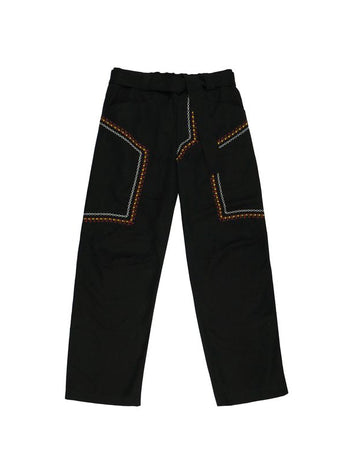 BHUTAN COTTON BLACK PANTS