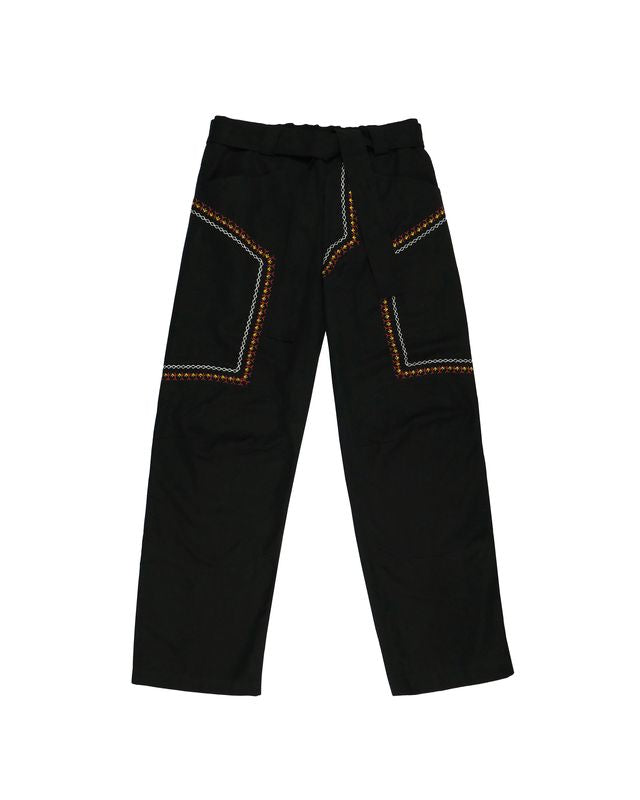 BHUTAN PANTS COTTON BLACK