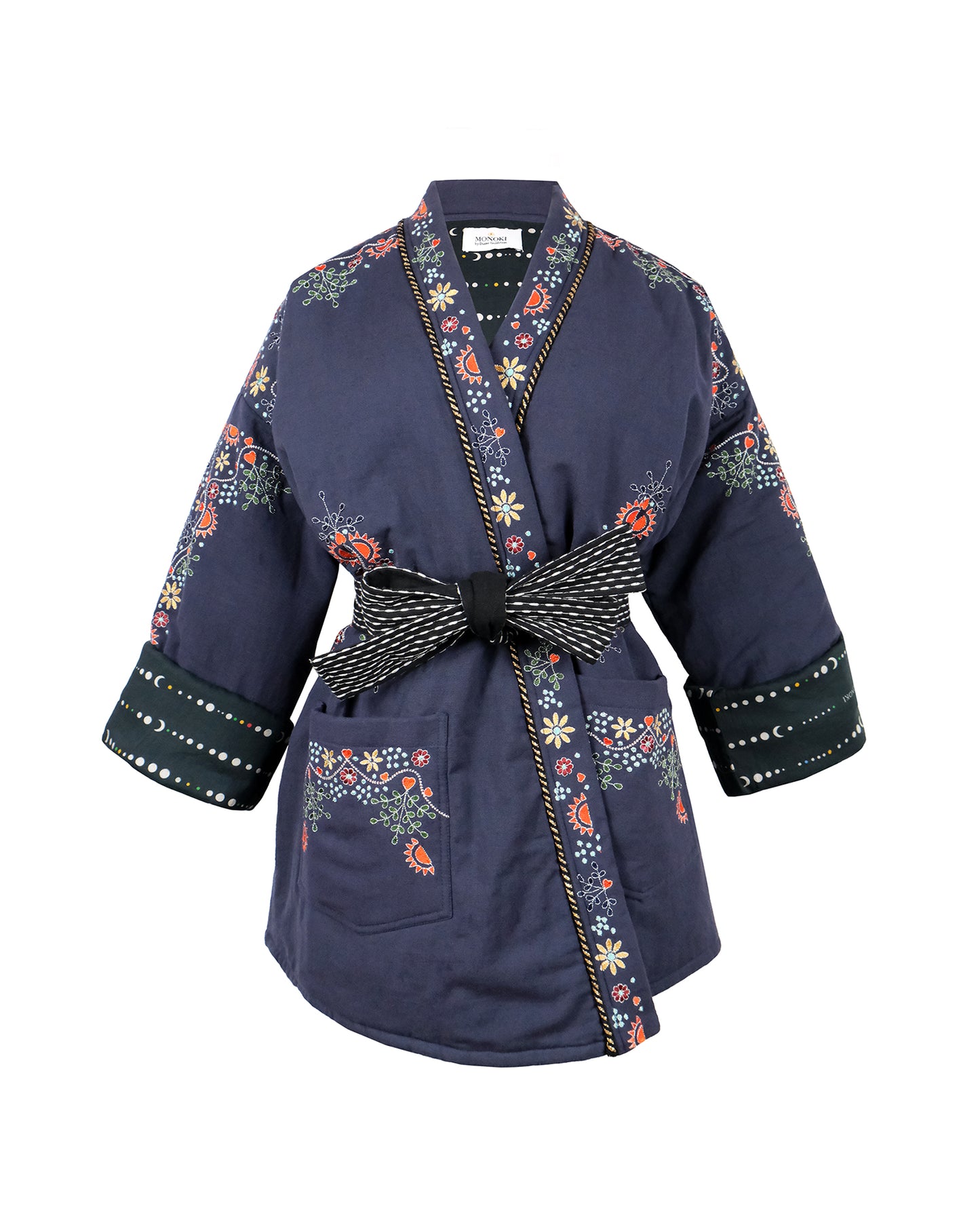 HOPE COTTON KIMONO NAVY