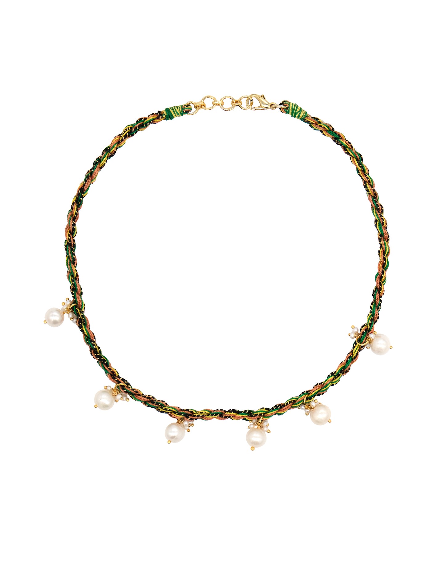 PEARL JAM CHOKER - GREEN YELLOW