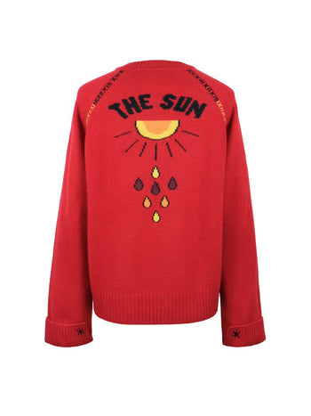 THE SUN SWEATER RED